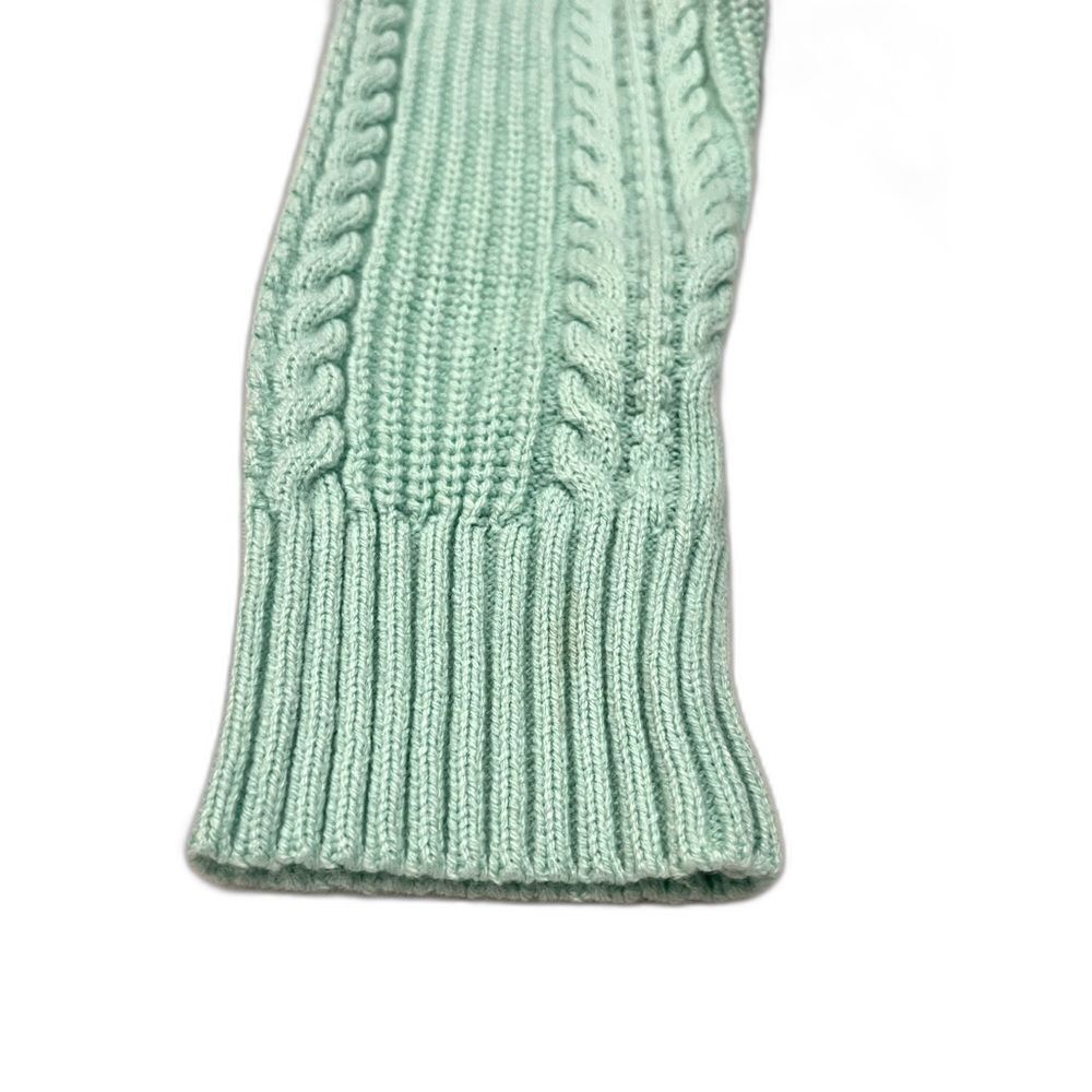 New York & Company Women’s Mint Green Cable Knit 3/4 Sleeve Sweater Medium - Picture 9 of 16